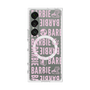 プレミアムスクエアケース with SnapMag［ Barbie - ロゴパターン3 - クリア ］