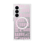 プレミアムスクエアケース with SnapMag［ Barbie - ロゴパターン3 - クリア ］