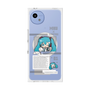 プレミアムスクエアケース with SnapMag［ しろたん×初音ミク - 初音ミク - インフォグラフィック ］