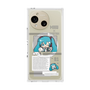 プレミアムスクエアケース with SnapMag［ しろたん×初音ミク - 初音ミク - インフォグラフィック ］
