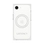 プレミアムスクエアケース with SnapMag［ LATENCY - Logotype - Gray ］