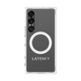 プレミアムスクエアケース with SnapMag［ LATENCY - Logotype - Gray ］
