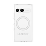 プレミアムスクエアケース with SnapMag［ LATENCY - Logotype - Gray ］