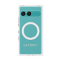 プレミアムスクエアケース with SnapMag［ LATENCY - Logotype - Gray ］