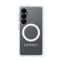 プレミアムスクエアケース with SnapMag［ LATENCY - Logotype - Gray ］