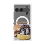 プレミアムスクエアケース with SnapMag［ ヴィレッジヴァンガードダイナー - チョコレート&クリームチーズパンケーキ ］