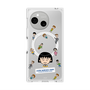 プレミアムスクエアケース with SnapMag［ ちびまる子ちゃん - まる子とお友達 - クリア ］