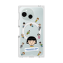 プレミアムスクエアケース with SnapMag［ ちびまる子ちゃん - まる子とお友達 - クリア ］