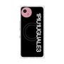 プレミアムスクエアケース with SnapMag［ 1PIU1UGUALE3 - ロゴ vertical - ブラック ］