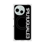 プレミアムスクエアケース with SnapMag［ 1PIU1UGUALE3 - ロゴ vertical - ブラック ］