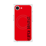 プレミアムスクエアケース with SnapMag［ SUPER PRIVATE - ロゴ - Red&Black ］