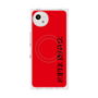 プレミアムスクエアケース with SnapMag［ SUPER PRIVATE - ロゴ - Red&Black ］