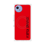 プレミアムスクエアケース with SnapMag［ SUPER PRIVATE - ロゴ - Red&Black ］