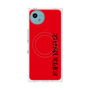 プレミアムスクエアケース with SnapMag［ SUPER PRIVATE - ロゴ - Red&Black ］