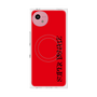 プレミアムスクエアケース with SnapMag［ SUPER PRIVATE - ロゴ - Red&Black ］