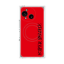 プレミアムスクエアケース with SnapMag［ SUPER PRIVATE - ロゴ - Red&Black ］