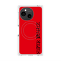 プレミアムスクエアケース with SnapMag［ SUPER PRIVATE - ロゴ - Red&Black ］