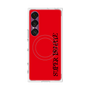 プレミアムスクエアケース with SnapMag［ SUPER PRIVATE - ロゴ - Red&Black ］