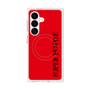 プレミアムスクエアケース with SnapMag［ SUPER PRIVATE - ロゴ - Red&Black ］