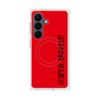 プレミアムスクエアケース with SnapMag［ SUPER PRIVATE - ロゴ - Red&Black ］