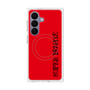 プレミアムスクエアケース with SnapMag［ SUPER PRIVATE - ロゴ - Red&Black ］
