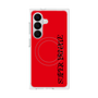 プレミアムスクエアケース with SnapMag［ SUPER PRIVATE - ロゴ - Red&Black ］
