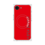 プレミアムスクエアケース with SnapMag［ SUPER PRIVATE - ロゴ - Red ］