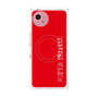 プレミアムスクエアケース with SnapMag［ SUPER PRIVATE - ロゴ - Red ］