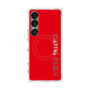 プレミアムスクエアケース with SnapMag［ SUPER PRIVATE - ロゴ - Red ］