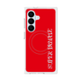 プレミアムスクエアケース with SnapMag［ SUPER PRIVATE - ロゴ - Red ］