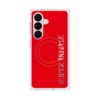 プレミアムスクエアケース with SnapMag［ SUPER PRIVATE - ロゴ - Red ］