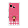 プレミアムスクエアケース with SnapMag［ ちびまる子ちゃん - ピンクチェック ］