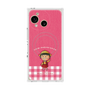 プレミアムスクエアケース with SnapMag［ ちびまる子ちゃん - ピンクチェック ］