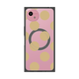 プレミアムスクエアケース with SnapMag［ シンプルドット - Beige ］