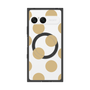 プレミアムスクエアケース with SnapMag［ シンプルドット - Beige ］