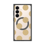 プレミアムスクエアケース with SnapMag［ シンプルドット - Beige ］