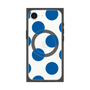 プレミアムスクエアケース with SnapMag［ シンプルドット - Blue ］