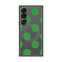 プレミアムスクエアケース with SnapMag［ シンプルドット - Green ］