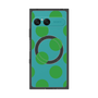 プレミアムスクエアケース with SnapMag［ シンプルドット - Green ］
