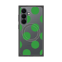 プレミアムスクエアケース with SnapMag［ シンプルドット - Green ］