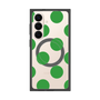 プレミアムスクエアケース with SnapMag［ シンプルドット - Green ］