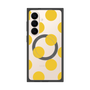 プレミアムスクエアケース with SnapMag［ シンプルドット - Yellow ］