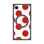 プレミアムスクエアケース with SnapMag［ シンプルドット - Red ］