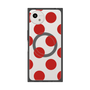 プレミアムスクエアケース with SnapMag［ シンプルドット - Red ］