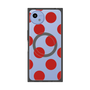 プレミアムスクエアケース with SnapMag［ シンプルドット - Red ］