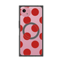 プレミアムスクエアケース with SnapMag［ シンプルドット - Red ］