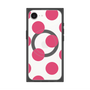 プレミアムスクエアケース with SnapMag［ シンプルドット - Pink ］