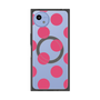 プレミアムスクエアケース with SnapMag［ シンプルドット - Pink ］