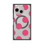 プレミアムスクエアケース with SnapMag［ シンプルドット - Pink ］