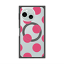 プレミアムスクエアケース with SnapMag［ シンプルドット - Pink ］